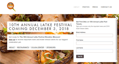 Desktop Screenshot of latkefestival.com